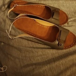 2 tone Grey sandals
